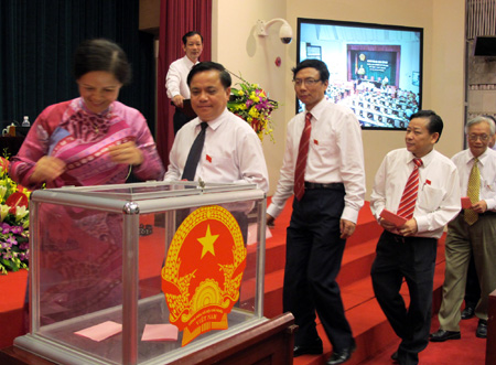 Đầu năm 2013, Hà Nội sẽ lấy phiếu tín nhiệm Ban thường vụ Thành ủy (ảnh minh họa)