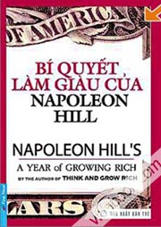 Bìa cuốn Bí quyết làm giàu của Napoleon Hills.