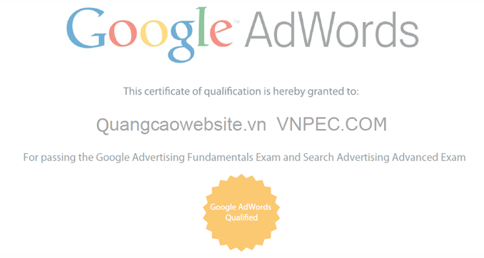 Google AdWords Qualified - Search Advertising